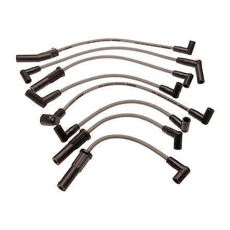 Spark Plug Wire Set: Fiberglass Reinforced Latex Graphite Core, 7 Wire Set