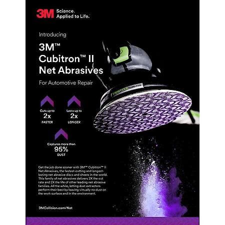 3M Cubitron Ii Net Disc Roll 31650, 80 Plus, 6 In, 50 Discs Per Roll, 6 Per Case