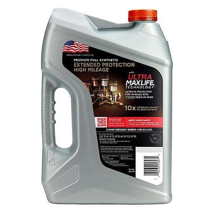 Extended Protection 5W-30 Full Synthetic Motor Oil, Maximizes Engine Life, 5 Quart
