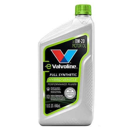 Hybrid 0W-20 Full Synthetic Motor Oil, Maximizes Engine Life, 1 Quart