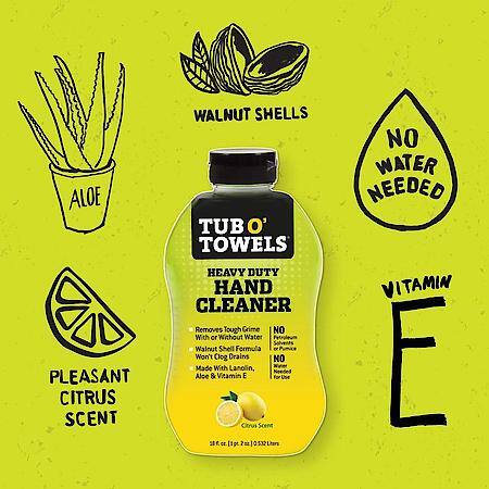 Heavy Duty Hand Cleaner, No Water Needed, 18 oz.