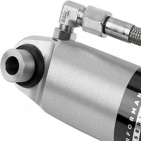 Hydraulic/Nitrogen Gas Charged, With External Reservoir, Silver/ Black, Single