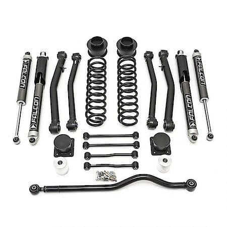 4"Front Lift, 3"Rear Lift, Black Components/Gray Shock Absorber