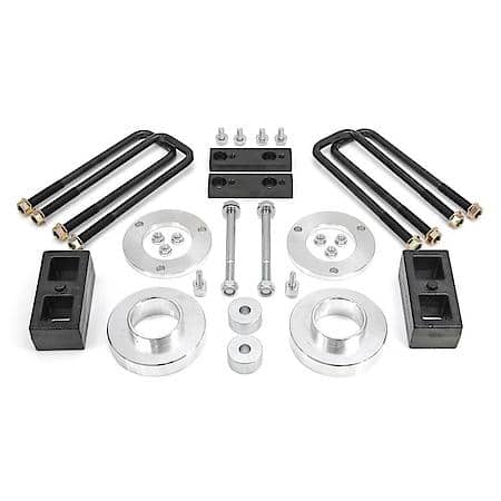 3 In Front Lift, 2 In Rear Lift, Without Shock Absorbers In Kit, Black/ Silver