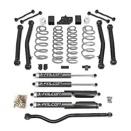 3.5 To 4.5"Front Lift, 3.5 To 4.5"Rear Lift, Black Component/Gray Shock Absorber