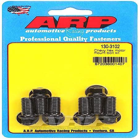 For Use With Chevy V6/ V8, Hex Head, Mount To Block, Black Oxide, Chrome Moly
