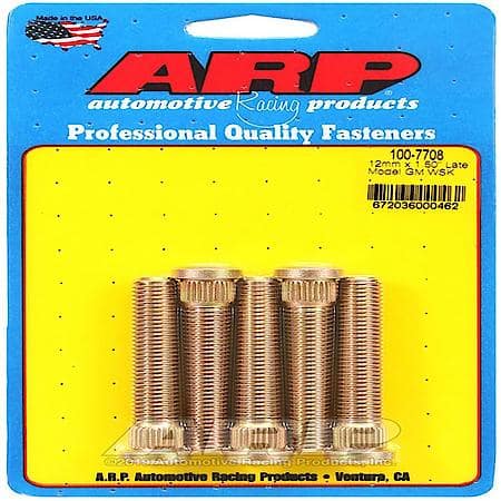 12MM x 1.5" Thread, 2.500"L Under Head, 0.315"L Knurl, Late Camaro, Firebird
