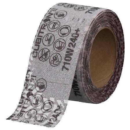 3M Cubitron Ii Net Sheet Roll 34566, 240 Plus, 70 Mm X 10 M,6 Rolls Per Case