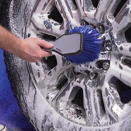 Soft Bristle Wheel Face Brush with Comfort Grip