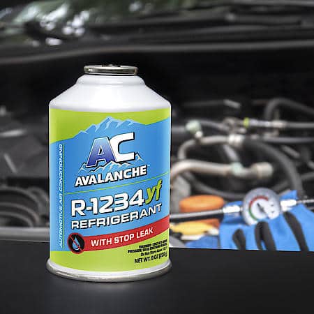 R-1234yf A/C RefrigerantáRefill with Stop Leak, 8 oz.
