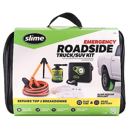 Emergency Roadside Truck/SUV Kit: Flat Tire & Battery Jump Start