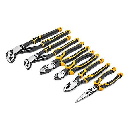 6Pc Mixed Dual Material Plier Set