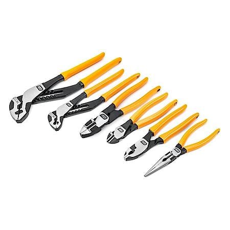 6Pc Mixed Dipped Material Plier Set