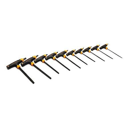 10 Piece Sae Ball End T-Handle Hex Key Set