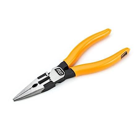 6" Pitbull Long Nose Plier Dipped Handle