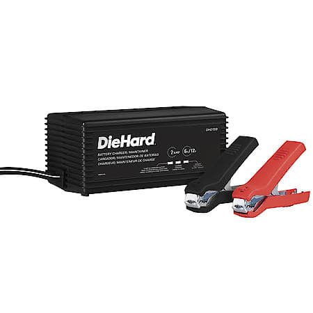 2-in-1 6-Volt/12-Volt 2-Amp Battery Charger and Maintainer, Fully Automatic
