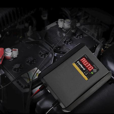 3-in-1 6-Volt/12-Volt 15-Amp Battery Charger and Maintainer: Digital Display