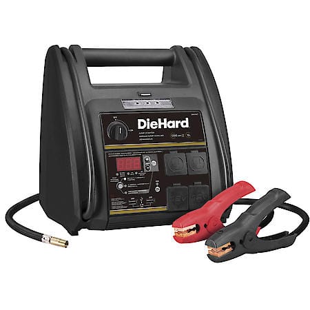 6-in-1 Portable Power Station and 1200A Jump Starter: Air Compressor, Inverter