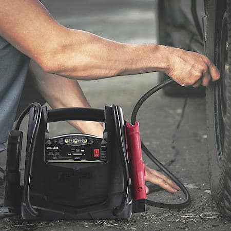 4-in-1 1500-Amp Jump Starter and Portable Power Station: Air Compressor