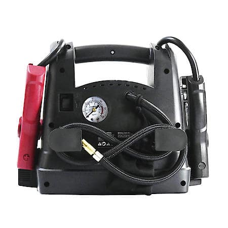 4-in-1 1500-Amp Jump Starter and Portable Power Station: Air Compressor
