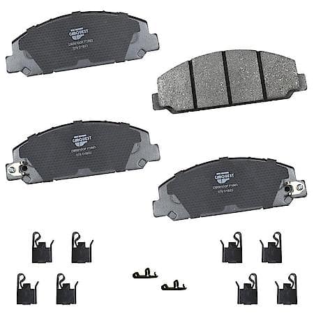 Severe Duty Brake Pads: Low-metallic, With Hardware, Ideal for Heavy Towing