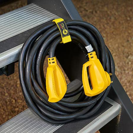 Quick-Strap Cord Wraps: Hook and Loop Strap, 12 In, 3 Pack, Yellow