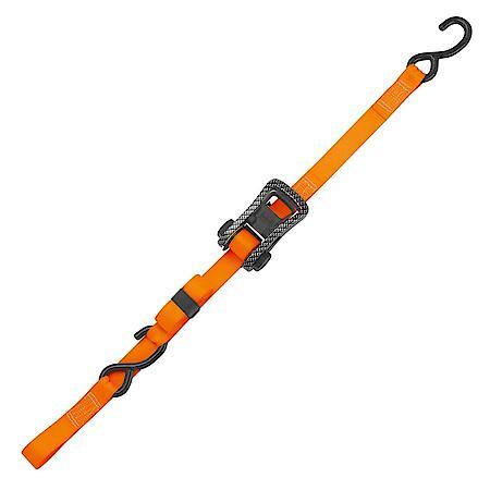 10' 3000 lb Carbon X Ratchet Tie Down 2 Pack Orange