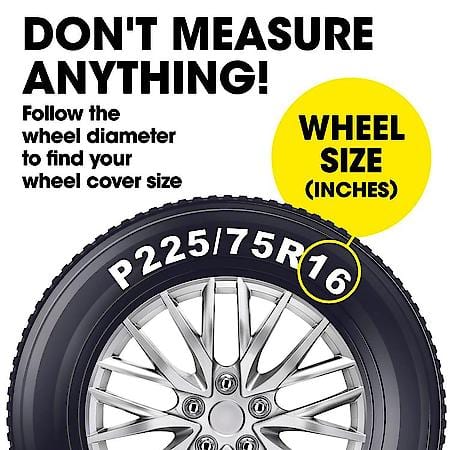 16" Wheel Cover: 10 San Juan, Classic Silver, High Impact Plastic, 4-Pack