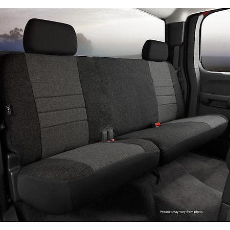 FIA OE32-66 CHARC, CUSTOM SEAT COVER REAR CUSHION 60/40, TWEED, CHARCOAL