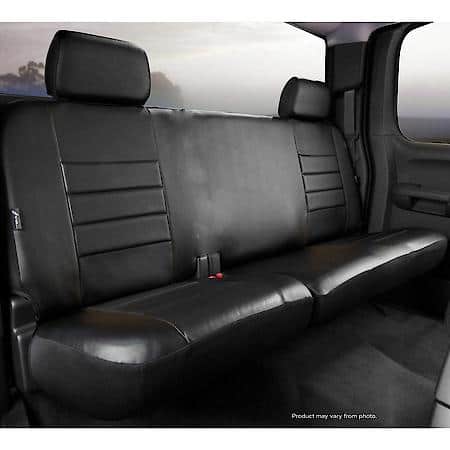 FIA SL62-66 BLK/BLK, CUSTOM SEAT COVER REAR CUSHION 60/40, VINYL, BLACK