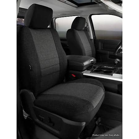 FIA OE37-37 CHARC, CUSTOM SEAT COVER FRONT BUCKET SEATS, TWEED, CHARCOAL