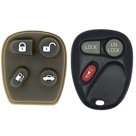 Replacement GM Keyless Entry Remote with EZ Installer, 4 Buttons with Additional Button Kits