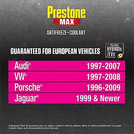 MAX Original Equipment Antifreeze + Coolant: Euro Pink, 50/50 Ready-to-Use, 1 Gallon