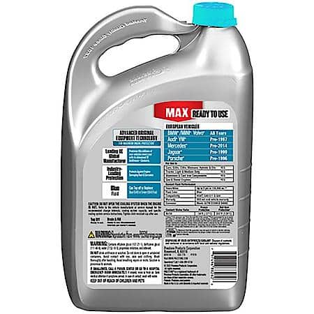 MAX Original Equipment Antifreeze + Coolant: Euro Blue, 50/50 Ready-to-Use, 1 Gallon