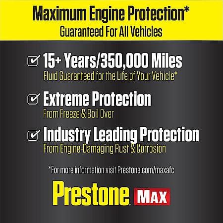 MAX Antifreeze + Coolant: All Vehicles, 56/44 Ready-to-Use, 1 Gallon