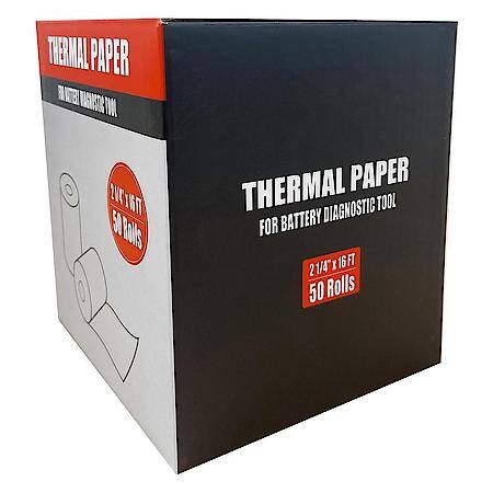 Battery Tester Paper Roll - 50 Pack