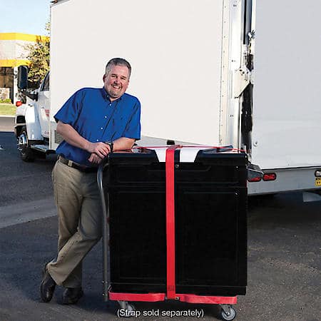1,200 lb General Purpose E-Track Push Cart Dolly Red