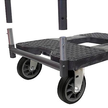 1,500 lb All-Terrain E-Track Push Cart Dolly Black