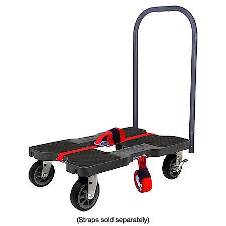 1,500 lb All-Terrain E-Track Push Cart Dolly Black