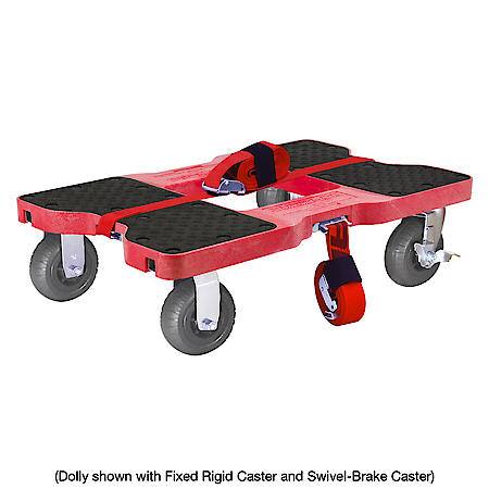 400 lb Caster 6 Inch Extreme-Duty Synthetic Rubber Rigid
