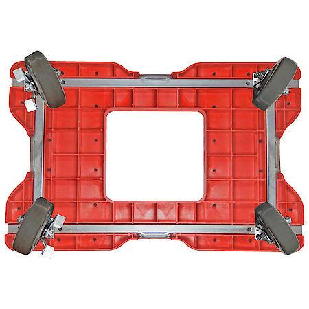 1,800 lb Super-Duty E-Track Panel Cart Dolly Red
