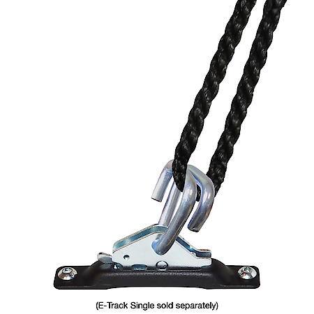 E-Track Hook-Ring Adapter Tie-Down for Hook-Straps, Rope, Cable, 2-Pack