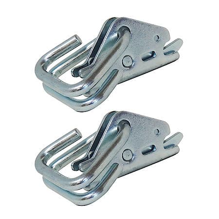 E-Track Hook-Ring Adapter Tie-Down for Hook-Straps, Rope, Cable, 2-Pack