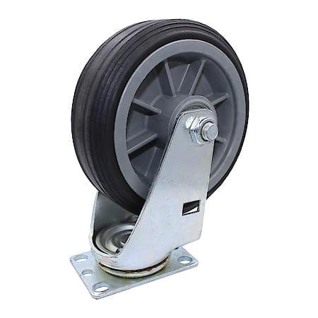 375 lb Caster 6 Inch All-Terrain Solid Rubber Swivel