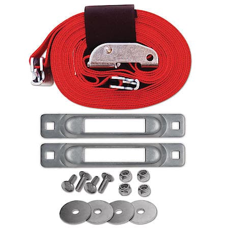 E-Track Single Cart Strap Tie-Down Anchor Kit with 2 in x 16 ft Cam 3,000 lb