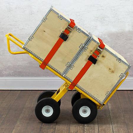 750 lb Capacity All-Terrain 4 Wheel E-Track Hand Truck Cart