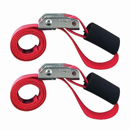 1 in x 3 ft Cinch Strap Cam Tie-Down 1,500 lb 2-Pack