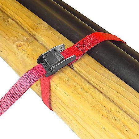 1 in x 6 ft Cinch Strap Cam Tie-Down 1,500 lb 2-Pack
