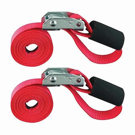 1 in x 6 ft Cinch Strap Cam Tie-Down 1,500 lb 2-Pack