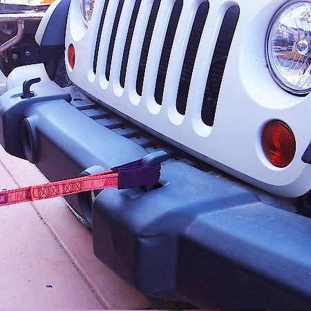 1 in x 15 ft Heavy Duty Tow Recovery Strap 7,000 lb